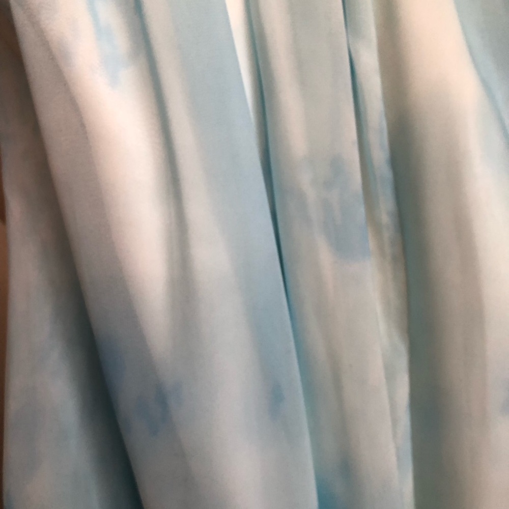 B2 by Jasmine Light Blue Summer Gown with Ruched Bodice (Size: 14) - Picture 6 of 7